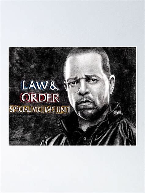 "Fin Tutuola from Law and Order svu" Poster by Epopp300 | Redbubble