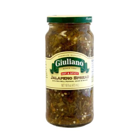 Giuliano Hot And Spicy Jalapeño Spread 6 Pack Giuliano Peppers