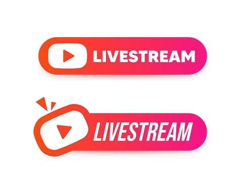 Logotipo de transmisión en vivo youtube live twitch logo en vivo