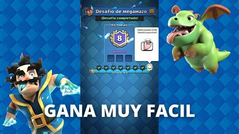 Como Ganar Muy Facil El Desafio Del Mega Mazo En Clash Royale