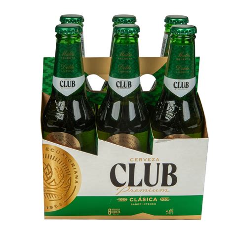 Six Pack Cerveza Club Premium Botella Ml