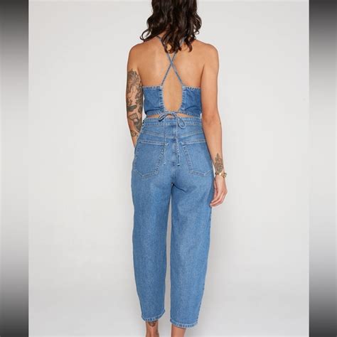 Etica Pants Jumpsuits Etica Denim Backless Jumpsuit Poshmark