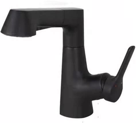 Bathroom Sink Faucet With Pull Down Sprayer Liftable Dual Mode Hot And Cold Single Handle Single
