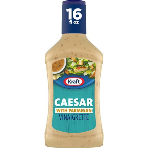 Kraft Caesar Vinaigrette Salad Dressing With Parmesan 16 Fl Oz Bottle