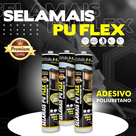 Cola PU 40 Selante Alta Performance Adesivo Colante Calha Cinza