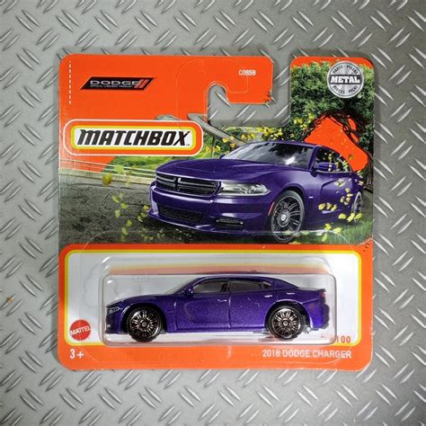 Matchbox 2018 Dodge Charger Rare Collectible Miniature Model 164 Scale T Idea With Free