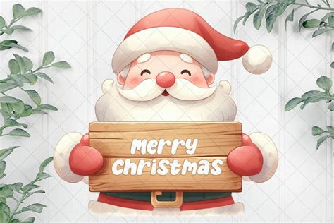 Cute Merry Christmas Sublimation Clipart (3004384)