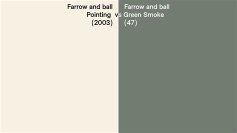 Farrow And Ball Pointing Vs Green Smoke Side By Side Comparison