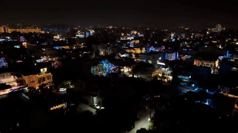 Aerial View Of Decoration Lights On Diwali Stock Footage SBV-348696415 ...