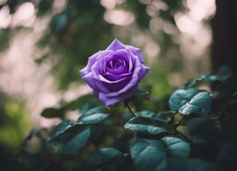 A purple rose garden | Premium AI-generated image