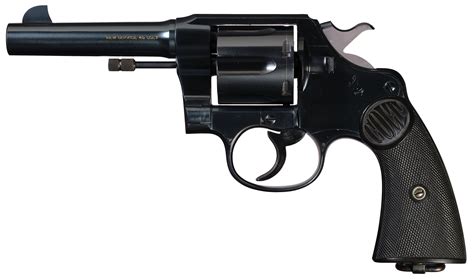 Colt New Service Model Double Action Revolver In 45 Long Colt Rock