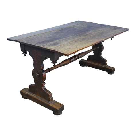 19th Century English Mahogany & Walnut Tavern Table | Chairish