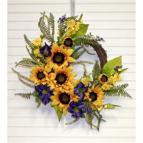 Wreaths | Silk wreaths, Wreaths, Sunflower wreaths