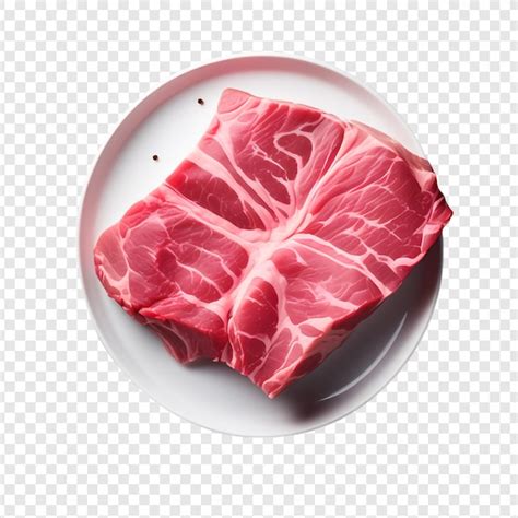 Png De Carne De Porco Ou De Bovino Isolado Em Fundo Transparente Psd De