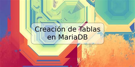 Creación De Tablas En Mariadb Trspos