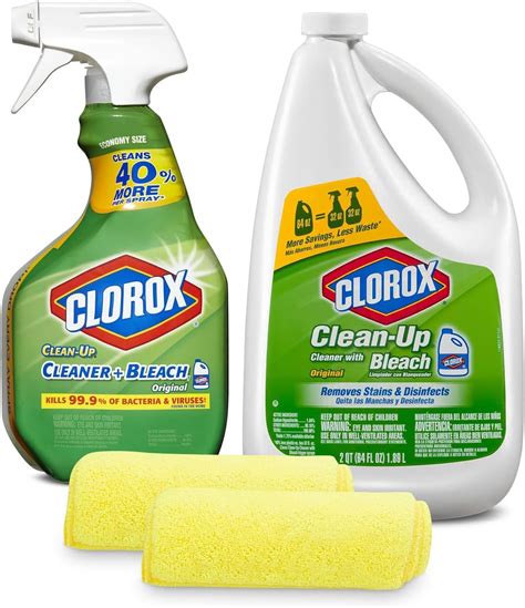 Clorox Cleaner Spray Bleach And Refill Combo 212 Fluid