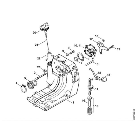 Stihl Fs 550 Clearing Saw Fs550 Parts Diagram D Tank Housing