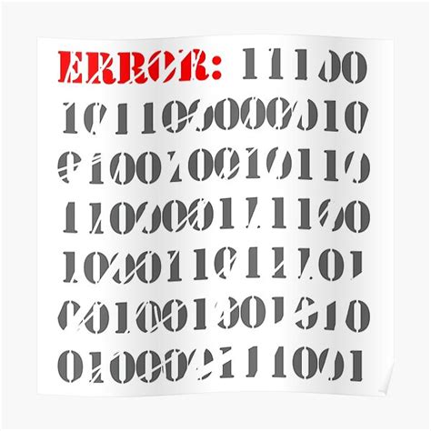 "ERROR LOGO" Poster for Sale by BozShop0 | Redbubble