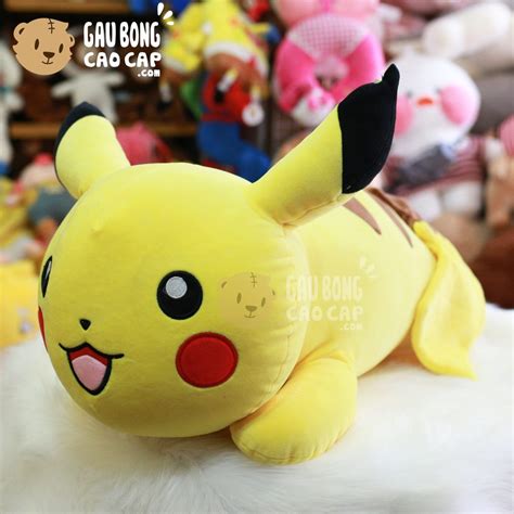 Gấu Bông Pikachu Nằm Lông Mịn Shop Pikachu