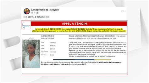 Aveyron Un Appel T Moins Lanc Apr S La Disparition D Une Jeune