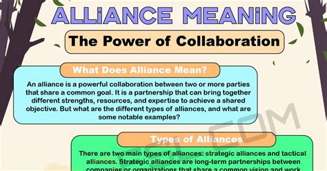 Alliance Meaning: What Does it Mean? • 7ESL