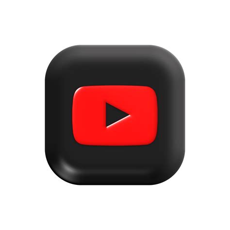 youtube icon with red and black color 42165830 PNG