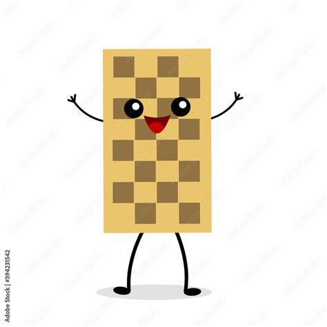 Wooden chess board cartoon character laughing Stock Vector | Adobe Stock