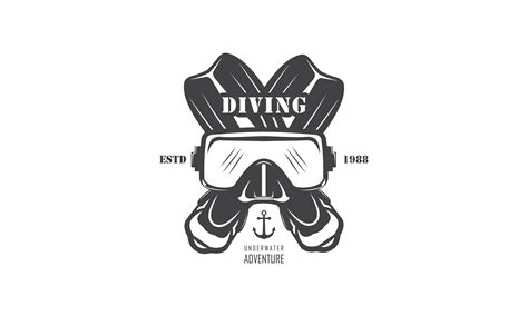 Scuba Diving Logo Branding Illustration Graphic by DEEMKA STUDIO ...