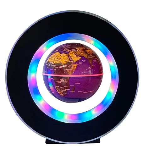 Levitação magnética LED Globe Lights Lâmpada flutuante Globo