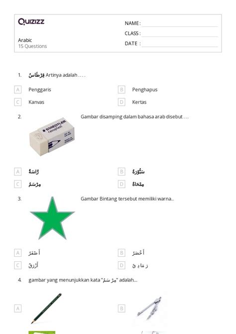 50 Arabic Worksheets For 5th Year On Quizizz Free And Printable