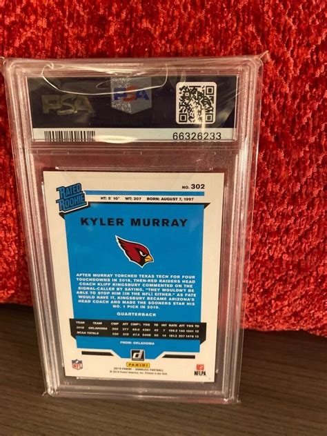 Panini Donruss Football Rated Rookie Kyler Murray Rc Card