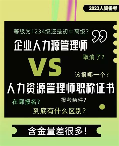 企业人力资源管理师vs人力资源管理师职称 哔哩哔哩