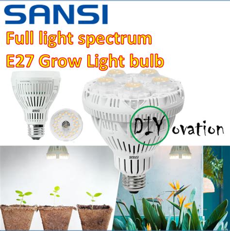 Sansi E Led Grow Led Bulb Full Light Spectrum Plant Growing Light