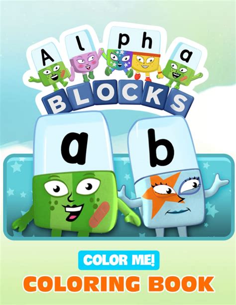 Buy Color Me Alphablocks Coloring Book Preschool Activity Workbook