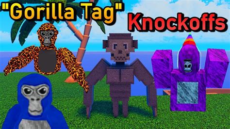 Gorilla Tag Knockoffs Part 1 YouTube