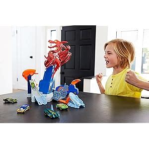 Hot Wheels Dragon Blast Playset Multi Color Amazon In Toys Games