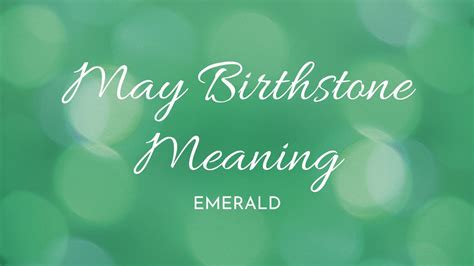 May Birthstone Meaning – Gracefully Made