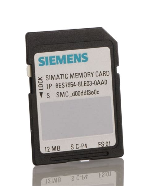 6ES7954 8LE03 0AA0 Siemens Tarjeta De Memoria Siemens Para Usar Con