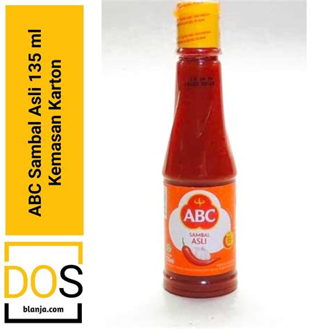 ABC Sambal Asli Ukuran 135 Ml Kemasan Karton DOSBlanja