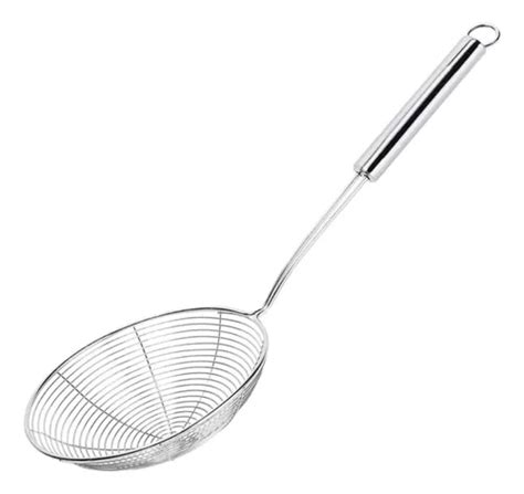 Escumadeira Peneira Para Fritura Inox 32cm Cozinha Comida MercadoLivre