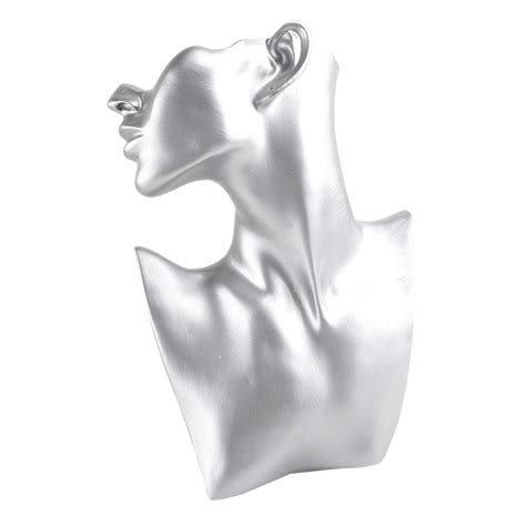 Necklace And Earring Bust Jewelry Display Resin Material Female Mannequin Ebay