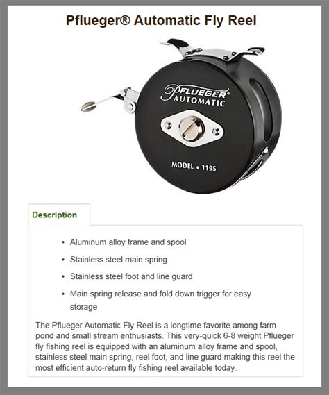 Pflueger Automatic Fly Reel 1195