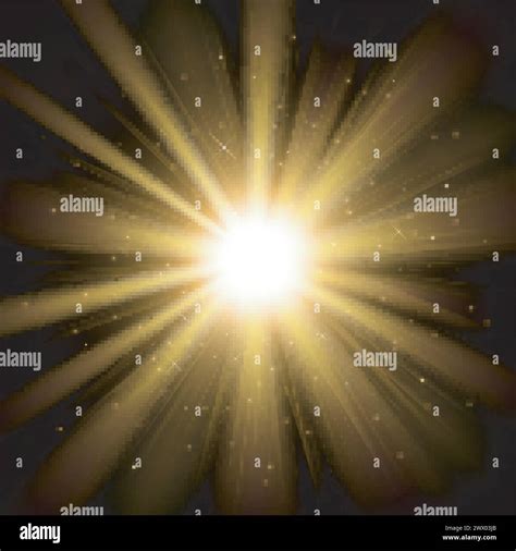 Light Shining From Darkness Vector Illustration Stock Vector Image