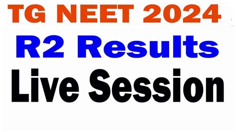 Tg Neet R Allotment Released Live Session Youtube