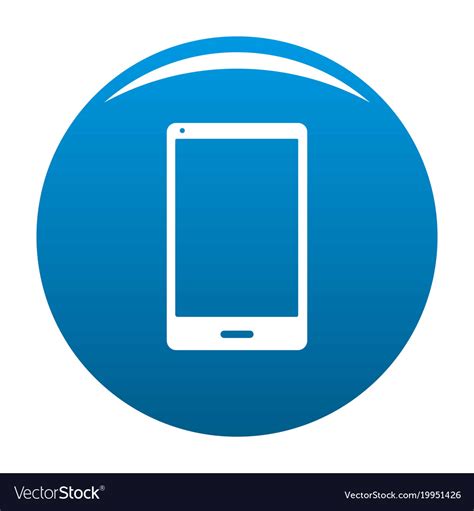 Smartphone icon blue Royalty Free Vector Image