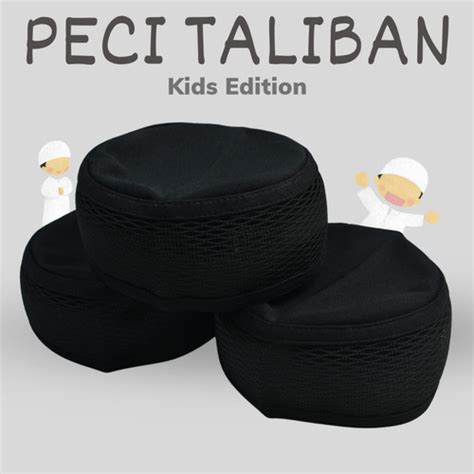 Jual Peci Kopiah Taliban Anak Bahan Kain Kaos Adem Murah Berkualitas