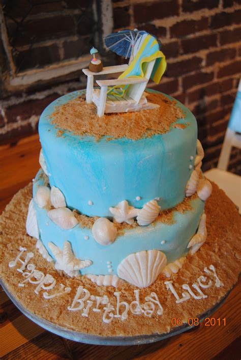 Beach Birthday Cake - CakeCentral.com