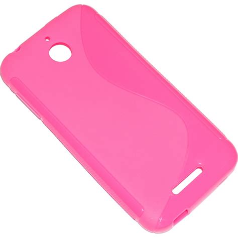 Ssyl Custodia Tpu Silicone Cover Case Per Htc Desire Pink