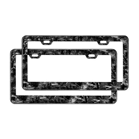 Real Forged Carbon Fiber License Plate Frame 2 Pack Simply Carbon Fiber