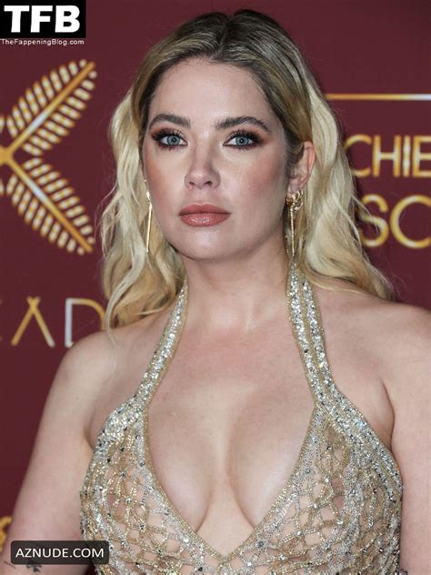 Ashley Benson Sexy Seen Displaying Her Hot Cleavage At The Darren Dzienciol And Richie Akiva